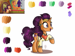 Size: 1280x960 | Tagged: safe, artist:cherryblossom103, screencap, rarity, saffron masala, pony, g4, spice up your life, color palette, the tasty treat