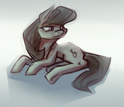 Size: 600x518 | Tagged: safe, artist:cometakat, octavia melody, g4, backwards cutie mark, female, sketch, solo