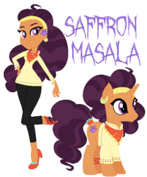 Size: 550x662 | Tagged: safe, artist:creinth64, saffron masala, human, equestria girls, g4, spice up your life, equestria girls-ified, human ponidox, self ponidox