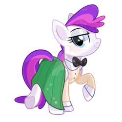 Size: 1024x1024 | Tagged: safe, artist:wicklesmack, oc, oc only, oc:blank canvas, pegasus, pony, bowtie, clothes, female, mare, shirt, skirt, solo