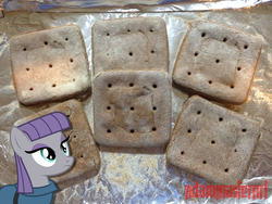 Size: 3264x2448 | Tagged: safe, artist:adammasterart, maud pie, g4, crackers, food, hardtack, high res, maud pie's hardtack, tray