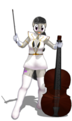 Size: 768x1280 | Tagged: safe, artist:ray670, artist:zoroark67, octavia melody, earth pony, anthro, plantigrade anthro, g4, 3d, 3dcg, cello, mmd, musical instrument