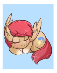 Size: 2017x2583 | Tagged: safe, artist:glacierclear, oc, oc only, oc:avery softequine, pegasus, pony, cute, high res, sleeping, solo