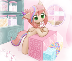 Size: 1349x1143 | Tagged: safe, artist:howxu, oc, oc only, oc:sweet skies, pony, candy, cute, food, howxu is trying to murder us, lollipop, solo, weapons-grade cute
