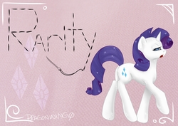 Size: 1280x907 | Tagged: safe, artist:zombiicrow, rarity, g4, female, solo