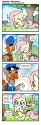 Size: 638x1920 | Tagged: safe, artist:pencils, fluttershy, pegasus, pony, comic:fluttershy's anti-adventures, g4, comic, cute, eyes closed, female, letter, mailpony, open mouth, slice of life, smiling