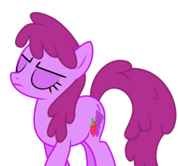 Size: 5000x4663 | Tagged: safe, artist:goldenmercurydragon, berry punch, berryshine, earth pony, pony, g4, ponyville confidential, 'cold shoulder', absurd resolution, background pony, female, mare, simple background, solo, transparent background, vector