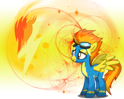 Size: 1280x1024 | Tagged: safe, artist:abydos91, artist:issyrael, artist:togekisspika35, spitfire, pegasus, pony, g4, clothes, female, goggles, show accurate, solo, uniform, wallpaper, wonderbolts uniform