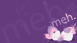 Size: 1920x1080 | Tagged: safe, artist:techrainbow, sweetie belle, g4, female, meh, minimalist, paint splatter, solo, vector, wallpaper