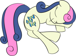 Size: 3380x2500 | Tagged: safe, artist:datapony, bon bon, sweetie drops, earth pony, pony, g4, female, high res, simple background, sleeping, solo, transparent background