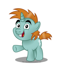 Size: 1024x1221 | Tagged: safe, artist:aleximusprime, snips, pony, g4, happy, male, simple background, solo, transparent background