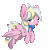 Size: 200x200 | Tagged: safe, artist:dr-whiskey, oc, oc only, oc:skylight ribbons, pegasus, pony, ;p, animated, bowtie, commission, one eye closed, pixel art, solo, tongue out, wink