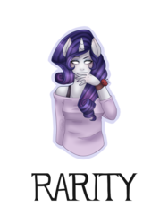 Size: 960x1280 | Tagged: safe, artist:rainbowhitter, rarity, anthro, g4, clothes, female, no eyes, simple background, solo, transparent background