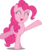 Size: 4204x5000 | Tagged: safe, artist:dashiesparkle, pinkie pie, g4, pinkie pride, absurd resolution, female, inkscape, open mouth, ponyscape, raised leg, simple background, solo, transparent background, vector