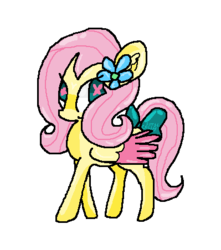 Size: 399x452 | Tagged: safe, artist:littlecelia, fluttershy, g4, female, simple background, solo