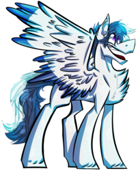 Size: 3144x3900 | Tagged: safe, artist:b00tyshark, oc, oc only, pegasus, pony, colored wings, colored wingtips, high res, male, stallion