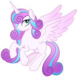 Size: 3300x3300 | Tagged: safe, artist:emera33, princess flurry heart, g4, female, flying, high res, older, solo