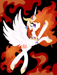 Size: 1024x1344 | Tagged: safe, artist:bewarethemusicman, nightmare star, princess celestia, alicorn, pony, g4, solo