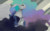 Size: 1406x879 | Tagged: safe, artist:colorlesscupcake, princess celestia, princess luna, alicorn, pony, g4, duo, ethereal mane, female, mare, painting, sad, starry mane