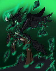 Size: 2351x2977 | Tagged: safe, artist:dear-sweet-molestia, crossover, dota 2, outworld destroyer, solo