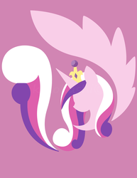 Size: 2550x3300 | Tagged: safe, artist:kinokashi, part of a set, princess cadance, g4, emblem of harmony, female, minimalist, solo, watermark