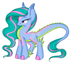 Size: 1024x898 | Tagged: safe, artist:pvrii, oc, oc only, merpony, simple background, solo, transparent background, watermark
