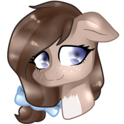 Size: 600x600 | Tagged: safe, artist:oniiponii, oc, oc only, pegasus, pony, blue eyes, cute, floppy ears, solo