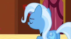 Size: 1100x618 | Tagged: safe, screencap, trixie, pony, g4, magic duel, butt, eyes closed, female, mare, plot