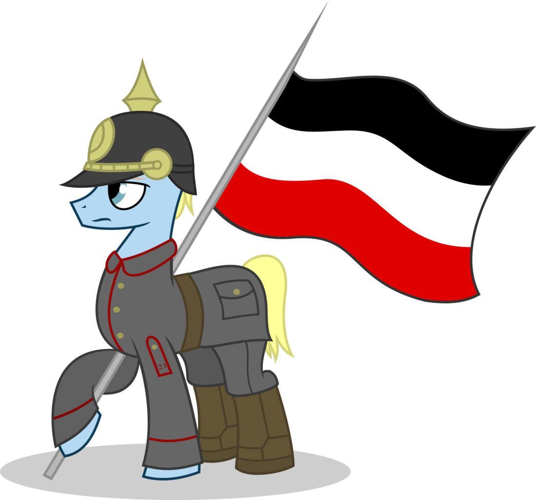 1202968 - safe, artist:braziliancitizen, oc, oc only, oc:alexander julius  uhrwerk ii, clothes, flag, german empire, germaneigh, germany, high res,  pickelhaube, solo, uniform, world war i - Derpibooru