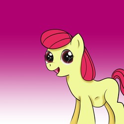 Size: 1280x1280 | Tagged: safe, artist:littlebrony, apple bloom, g4, blank flank, female, pregnant, solo