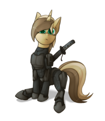 Size: 1483x1714 | Tagged: safe, artist:marsminer, oc, oc only, oc:coffee bean, armor, solo
