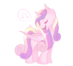 Size: 3272x3000 | Tagged: safe, artist:kittii-kat, princess cadance, g4, female, high res, singing, solo