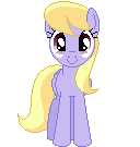 Size: 128x135 | Tagged: safe, artist:onil innarin, derpibooru exclusive, cloud kicker, pony, animated, c:, female, looking at you, mare, pixel art, simple background, solo, transparent background