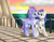 Size: 4400x3400 | Tagged: safe, artist:redember00, rarity, oc, oc:kydose, pegasus, pony, unicorn, g4, beach, bridge, canon x oc, cloud, love, mountain, ocean, raridose, shipping, sunset