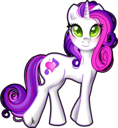 Size: 900x975 | Tagged: safe, artist:ladyamaltea, sweetie belle (g3), pony, unicorn, g3, g4, adult, female, g3 to g4, generation leap, mare, older, simple background, transparent background