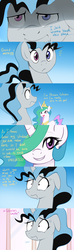 Size: 1280x4320 | Tagged: safe, artist:va1ly, princess celestia, oc, oc:curly mane, oc:earl grey, oc:spinel, alicorn, gem (race), gem pony, hybrid, original species, pegasus, pony, sheep, sheep pony, unicorn, comic:spinel's story, g4, comic, female, fusion, gem fusion, gem sheep, gem sheep pony, heterochromia, hybrid fusion, hybrid oc, intersex, let's fly to the castle, mixed breed, mixed race, nonbinary, pegacorn