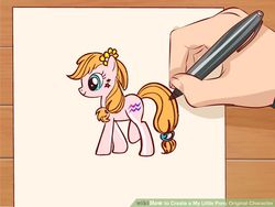 Size: 728x546 | Tagged: safe, oc, oc only, oc:shieme, drawing, not applejack, not pear butter, solo, wikihow
