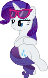 Size: 5191x8390 | Tagged: safe, artist:pink1ejack, rarity, g4, the cart before the ponies, absurd resolution, beach chair, chair, female, simple background, solo, sunglasses, that was fast, transparent background, vector