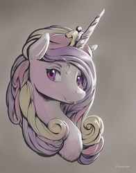 Size: 1729x2200 | Tagged: safe, artist:viwrastupr, princess cadance, pony, g4, female, looking at you, mare, portrait, solo, tongue out