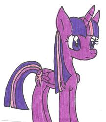 Size: 540x623 | Tagged: safe, artist:cmara, twilight sparkle, alicorn, pony, g4, female, solo, traditional art, twilight sparkle (alicorn)