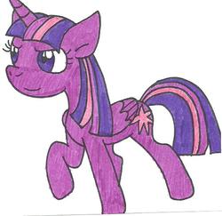 Size: 629x612 | Tagged: safe, artist:cmara, twilight sparkle, alicorn, pony, g4, female, solo, traditional art, twilight sparkle (alicorn)