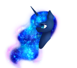 Size: 1286x1145 | Tagged: safe, artist:sonya2003art, princess luna, g4, female, portrait, simple background, solo, transparent background