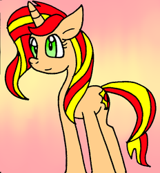 Size: 645x694 | Tagged: safe, artist:cmara, sunset shimmer, pony, unicorn, g4, 1000 years in photoshop, female, paint tool sai, solo