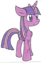 Size: 430x661 | Tagged: safe, artist:cmara, twilight sparkle, alicorn, pony, g4, female, solo, traditional art, twilight sparkle (alicorn)