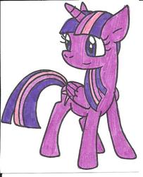 Size: 502x617 | Tagged: safe, artist:cmara, twilight sparkle, alicorn, pony, g4, female, solo, traditional art, twilight sparkle (alicorn)