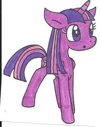 Size: 529x661 | Tagged: safe, artist:cmara, twilight sparkle, alicorn, pony, g4, female, solo, traditional art, twilight sparkle (alicorn)