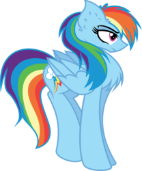 Size: 8318x10005 | Tagged: safe, artist:8-notes, rainbow dash, g4, absurd resolution, chest fluff, female, simple background, solo, transparent background