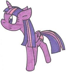 Size: 579x634 | Tagged: safe, artist:cmara, twilight sparkle, alicorn, pony, g4, female, solo, traditional art, twilight sparkle (alicorn)