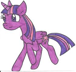 Size: 700x667 | Tagged: safe, artist:cmara, twilight sparkle, alicorn, pony, g4, female, solo, traditional art, twilight sparkle (alicorn)