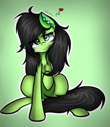 Size: 1900x2200 | Tagged: safe, artist:twotiedbows, oc, oc only, bedroom eyes, hearth, looking at you, sitting, solo